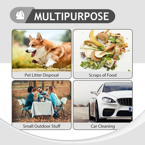 0.5 Gallon Mini Strong Trash Bags Garbage Bags, Tiny Bathroom Trash Can Liners by Teivio, Small Plastic Bags for Desktop Trash Bin/Dog/Poop Car, F...