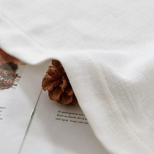 jinchan Linen Valance for Kitchen Living Room Rod Pocket Small Window Curtain Flax Linen Textured Valance Curtain Farmhouse Country Rustic Window ...