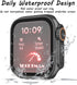 Apple Watch Waterproof Case Compatible for Apple Watch SE 4 5 6 7 8 45MM 44MM 41MM 40MM with Tempered Glass Screen Protector, Full Protection PC M...