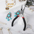 Small Needle Nose Pliers Set 5 Inch Long Nose Pliers with Comfort Grip, Premium Mini Jewelry Needlenose Pliers Rust-Proof for Jewelry Making, Hand...