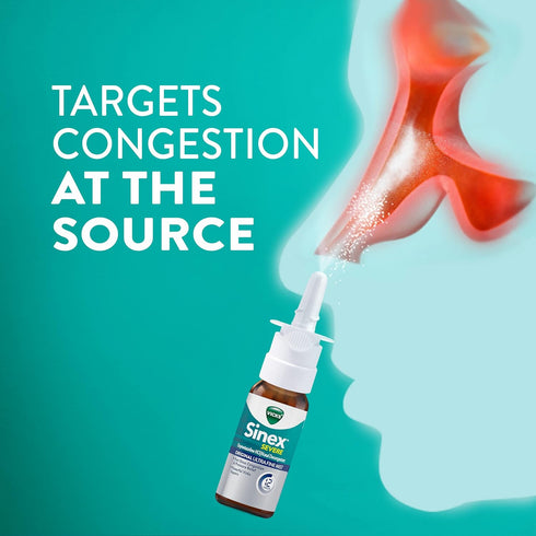 Vicks Sinex SEVERE Nasal Spray, Original Ultra Fine Mist, Decongestant Medicine, Relief from Stuffy Nose due to Cold or Allergy, & Nasal Congestio...