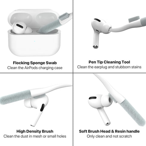 Valkit Compatible Airpods Pro 2nd/1st Generation Case with Cleaner Kit, Cassette Tape Recorder Design Airpods Pro 2 Case Cover Shockproof iPods Pr...