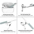 Valkit Compatible Airpods Pro 2nd/1st Generation Case with Cleaner Kit, Cassette Tape Recorder Design Airpods Pro 2 Case Cover Shockproof iPods Pr...