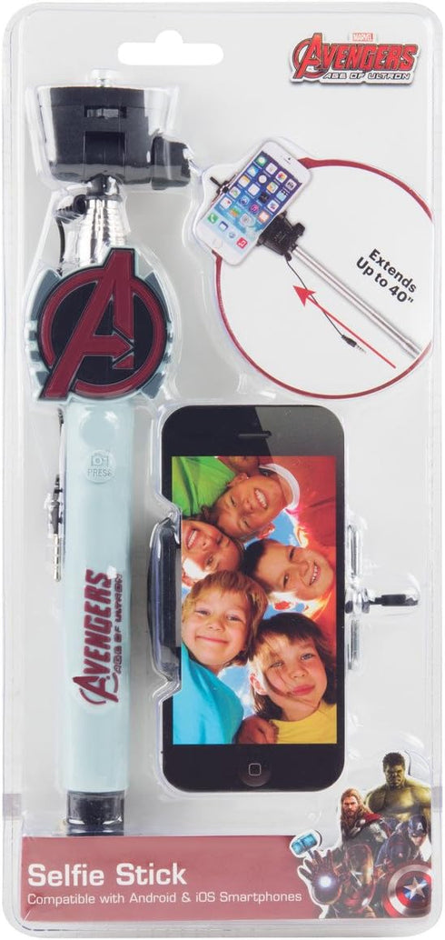 Marvel Avengers Selfie Stick with Aux-in Wired Shutter Release...