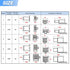 Glarks 580Pcs 2.8mm Pitch 2 3 4 6 9 Pin Wire Connectors Housing Terminal, Male & Female Plug Housing and Pin Header Crimp Wire Terminals Connector...