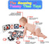 Black and White High Contrast Baby Toys 0-6 Months with Mirror, Crinkle and Rattles, Soft Baby Toys for Brain Development Montessori Sensory Tummy...