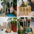 Tophappy Mini Ladders Fairy Garden Accessories,Wood Step Ladder Set Micro Landscape Accessories for DIY Dollhouse Décor (10pcs ladder)...