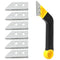 Grout Removal Tool, Angled Design Grout Hand Saw, Tile Grout Saw with 6 Pieces Extra Replacement Blades for Tile Cleaning...