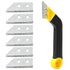 Grout Removal Tool, Angled Design Grout Hand Saw, Tile Grout Saw with 6 Pieces Extra Replacement Blades for Tile Cleaning...
