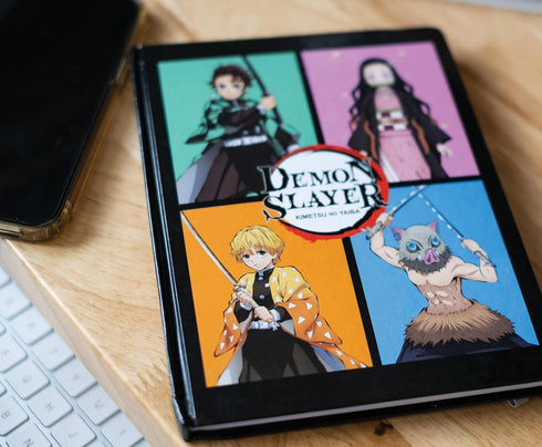 Surreal Entertainment Demon Slayer Hardcover Notebook | Sketchbook Journal, Work Memo Notepad With Lined Paper, Travel Diary | Supplies For Classr...