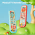 Musical TV Remote Control Toy with Light & Sound - Early Educational Toy with English Spanish and French 3 Language, Sensory Learning Toys for Inf...