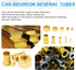 150PCS Tube OD?1/4" 5/16" 3/8" 1/2") Brass Compression Sleeves Ferrules & Insert,4 Sizes Brass Compression Fitting Assortment Kit...