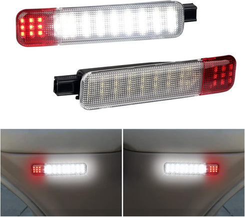 LED Interior Door Panel Courtesy Light Warning Lamp Compatible with Chevy Silverado GMC Sierra 1997-2006, C1500 K1500 1997-1999, Tahoe Yukon 1995-...