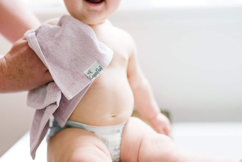 Copper Pearl 6 Ultra Soft Baby Bath Washcloths Premium Large Soft Lily (Purple/Lavender/Gray) 11" x 11" Towels...