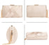 Larcenciel Women's Evening Handbags, Elegant Tassel Satin Clutch Purses, Ladies Chain bags for Wedding Cocktail Prom Party...