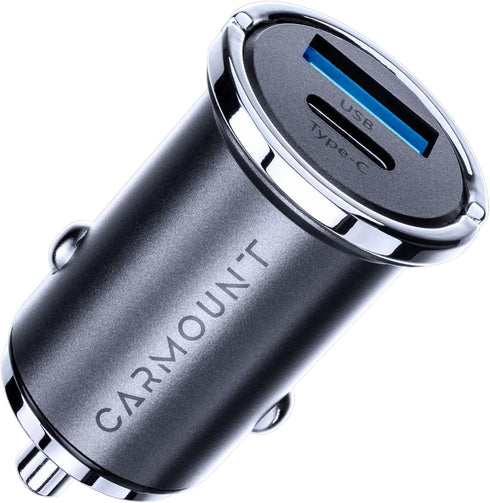 Mini Car Quick Charger | 45W Dual Port USB Type-A & C | Fast Charging for All Smartphones & Tablets, including iPhone, Samsung Galaxy, etc. | Mini...