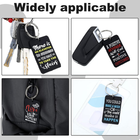 Funtery 18 Pcs Motivational Keychains Bulk Inspirational Gifts for Employees School Thank You for Coworkers Friend(Religious)...
