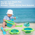 Beach Toys, Sand Box Toys for Kids Outdoor, Sand Toys with 2.5L Silicone Collapsible Bucket, Dinosaur Watering Can, Shovels for Camping Gear, Fish...