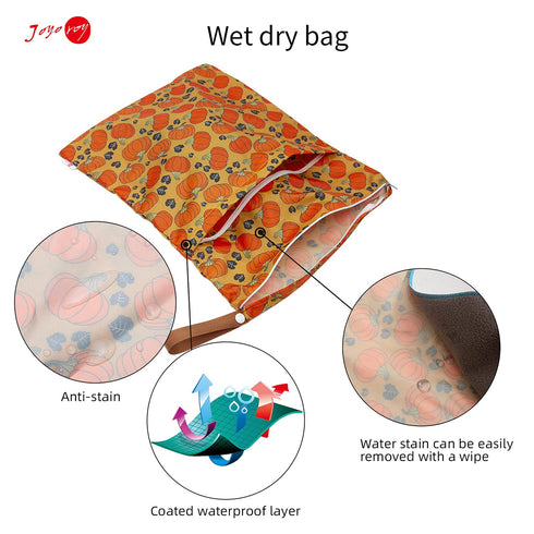 Joyo roy Wet Dry Bags for Diaper Bag Baby Diaper Bag Wet Bag for Cloth Diapers Beach Bag Wet Bag for Diaper Bag Diaper Wet Bags Bolsas para Pañale...