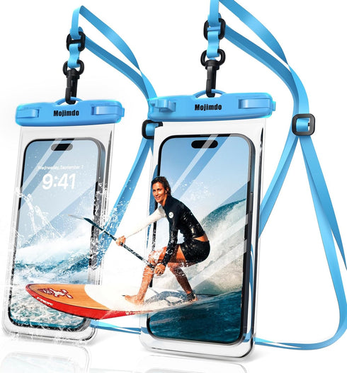 Waterproof Phone Pouch 8'', IPX8 Waterproof Phone Case with Lanyard Protector for iPhone 15 14 13 12 11 Pro Max XR XS 8 7 Plus Samsung Galaxy, Cel...