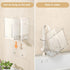 Utensil Holder for Kitchen, Wall Mount Plastic Clear Flatware Organizer Countertop...