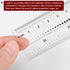 2pcs Film Flexible Ruler 16 Inch 0.1mm Scale PET Plastic Folding Straight Ruler Calibration Soft Ruler Measuring Tool for Factory, Transparent...