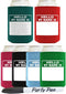 Personalized Can Cooler Hello My Name is Name Tag Set 6-Pack Can Drink Sleeves and Marker...