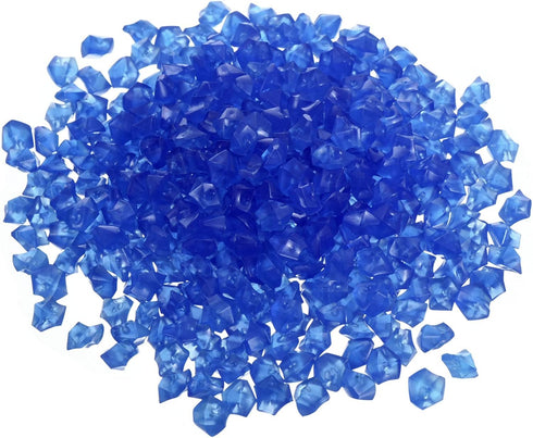 MECCANIXITY 300pcs Glow Rocks 8-10mm Glow Pebbles Decoration in The Dark Luminous Stones Decor DIY Decorative Dark Blue for Garden, Potted Plant, ...
