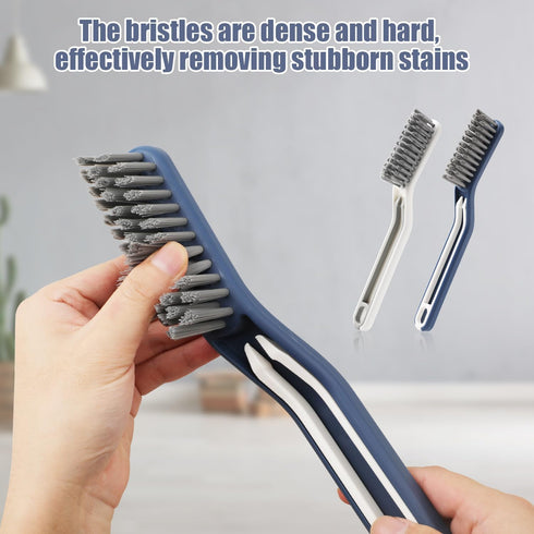 2pcs Hard Bristle Crevice Cleaning Brushes, Multifunctional Gap Cleaning Brush Detail Cleaner Tool Scrub Brush for Household Use Kitchens Bathroom...
