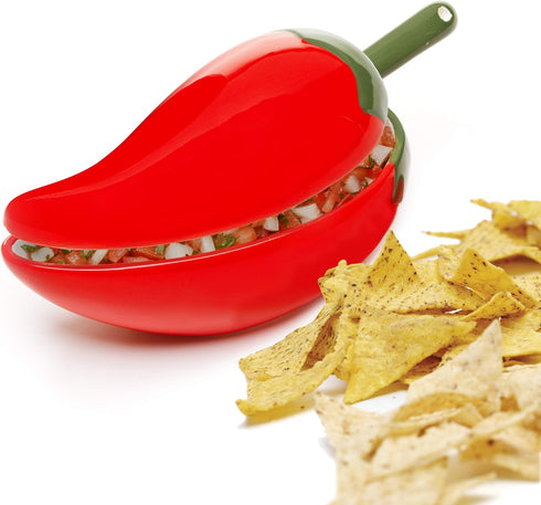 Prepworks by Progressive Salsa Bowl with Spoon - Great for Homemade Salsa and Pico De Gallo, Dips, Party foods, Condiments, Sauces and Toppings...