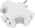 3 Plug Outlet Adapter (T-shaped),Heavy Duty Outlet Extender?T-Shaped Adapter?Grounded Wall Adapter, Turn 1 to 3 Outlet, UL Certified, White (3PACK...