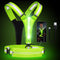 LED Reflective Vest Running Gear, USB Rechargeable Light Up Running Vest Chest Phone Holder for Runners Night Walking,6-11hrs Light Adjustable Wai...