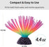 Uniclife Aquarium Imitative Rainbow Sea Urchin Ball Artificial Silicone Ornament with Glowing Effect for Fish Tank Landscape Decoration...