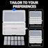 DUOFIRE Plastic Organizer Container Storage Box Adjustable Divider Removable Grid Compartment for Jewelry Beads Earring Container Tool Fishing Hoo...