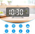 AMIR Projection Alarm Clock for Bedroom, 7.9 in Display LED Alarm Clock with 180° Rotatable Projector, Digital Clock with Brightness,Large Screen,...