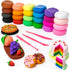 Artsity Air Dry Clay, 24 Colors Modeling Set with 3 Sculpting Tools, Magic Foam Clay for Kids and Adults, Gift for Boys and Girls...