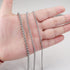 Besteel 2-4mm Womens Mens Stainless Steel Rolo Cable Wheat Chain Link Necklace 16-36 Inch...