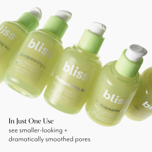 Bliss Niacinamide Disappearing Act Face Serum - Niacinamide PC Serum + Pore Vanish Complex - Vitamin B3 + Green Tea Extract - Pore Minimizer Smoot...