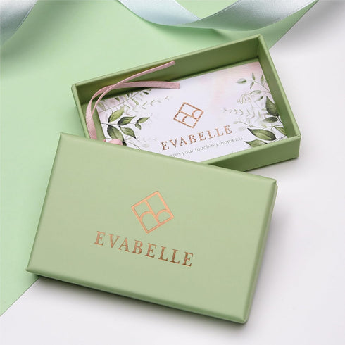 Evabelle Gold Layered Necklace for Women Trendy Jewelry 14K Real Gold Plated Chunky Chain Stackable Necklaces Dainty Choker Necklaces Rectangle Sq...