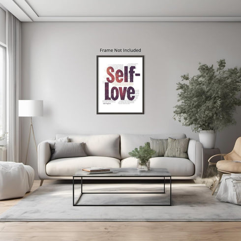 Posterizer 1 pcs-self love motivational positive daily reminder-Motivational & Inspirational Art-Typography Art-Decor for Home & Office- unframed ...