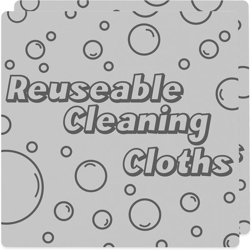 2pcs Damp Clean Duster Towel Magic Resuable Sponge Cleaning Cloths for Kitchen Car Wet Cleaning Towels Streak Free Cloth for Window,Mirror,Lint Fr...