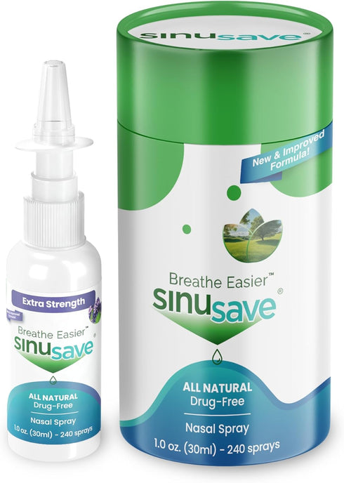 Extra Strength/All-Natural, Drug-Free, Nasal Wash & Allergy Spray/Sinus Spray for Fast Relief from Nasal Congestion - 1 oz...