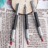 3Pcs DIY Ceramics Engraving Tool Durable Anti Slip Handle Lettering Alloy Tip Double End Etching Pen Scriber Marking Engraving Tools...