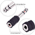eBoot Headphone Adapter 6.35 mm Male to 3.5 mm Female Stereo Audio Earphone Jack Adapter, 5 Pieces, Black...