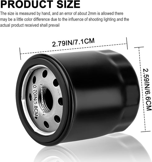 LOCOPOW Oil Filter Mule 4010 490652071 490652078 Replacement for Kawasaki Mule KAF400 600 610 KAF620 2510 3010 4010 Trans 4x4 & FD620D FD590V FD50...