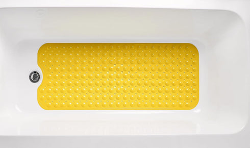 Extra-Long Non-Slip Bathtub & Shower Mat 39”x16” (Smooth/Non-Textured Tubs Only) Safe, Clean, Machine-Washable, Superior Grip&Drainage, Vinyl, Opa...