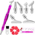 Heyseri 16 Pieces Diamond Painting Pen Accessories, 45° Ergonomic 6 Pieces Replacement Stainless Steel Pen Tips, 5D Resin Diamond Art Tools with G...