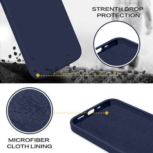 BENTOBEN Compatible with iPhone 14 Case, Soft Silicone Gel Rubber Bumper Microfiber Lining Hard Back Shockproof Protective Phone Cover for iPhone ...