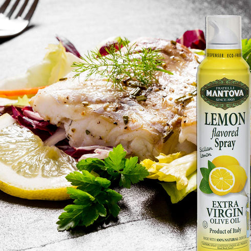 Mantova Spray 100% Extra Virgin Olive Oil Lemon 8 Ounce...