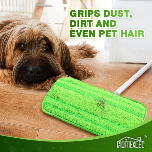 HOMEXCEL Microfiber Mop Pads Compatible with Swiffer Sweeper Mops, Reusable and Machine Washable Floor Mop Pad Refills, Mop Head Replacements for ...